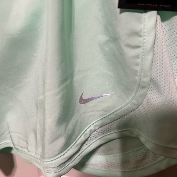 Nike Women's Light Green Athletic Shorts - Picture 3 of 3